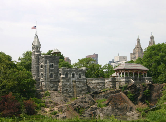 Belvedere Castle heeft het beste uitzicht en is bezienswaardigheid in het Central Park New York.