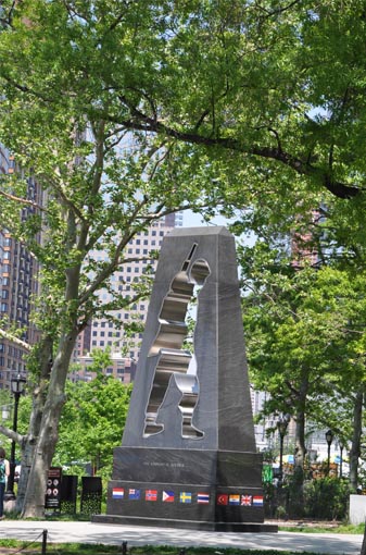 Korean War Monument in Battery Park Financial District Lower Manhattan New York