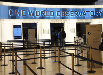 Ingang en hal One World Observatory Lower Manhattan