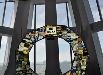 The Buzz in het uitkijkplatform van One World Observatory New York
