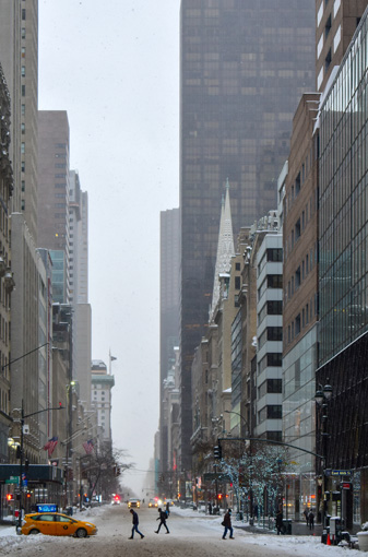Winter in New York Fifth Avenue